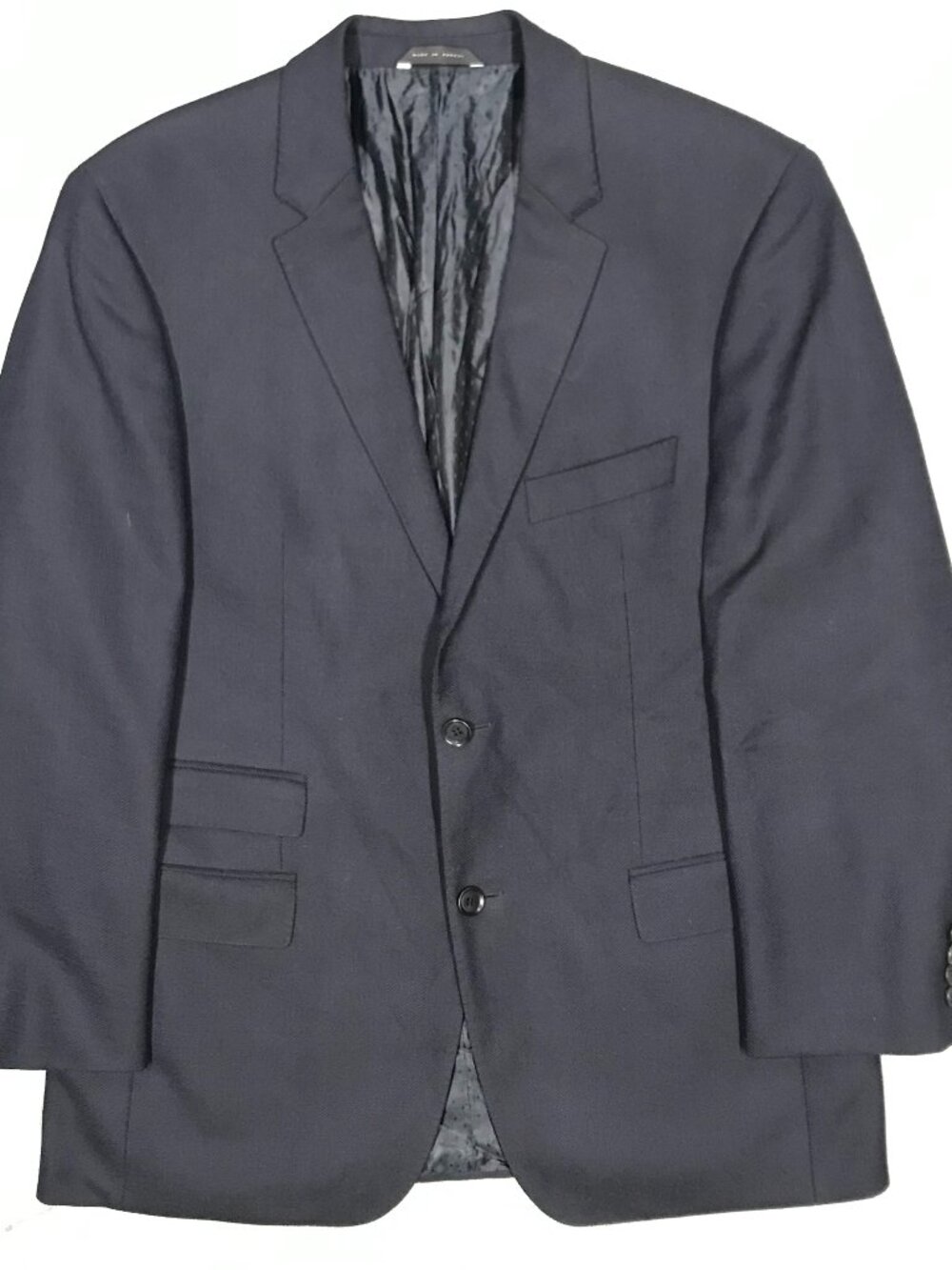 Hugo Boss Blazer "Edsons" Mens Navy Blue Wool Sport Coat 40R